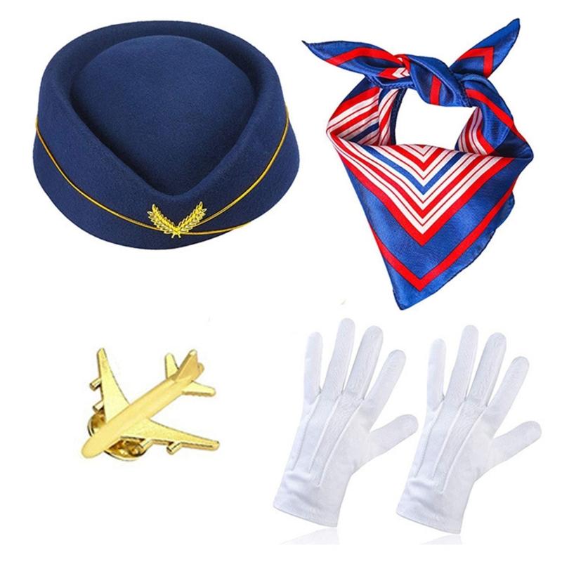 Stewardess Hats Air Hostess Costume Scarf for Masquerades Party Cosplay
Stewardess Hats Air Hostess Costume Scarf for Masquerades Party Cosplay