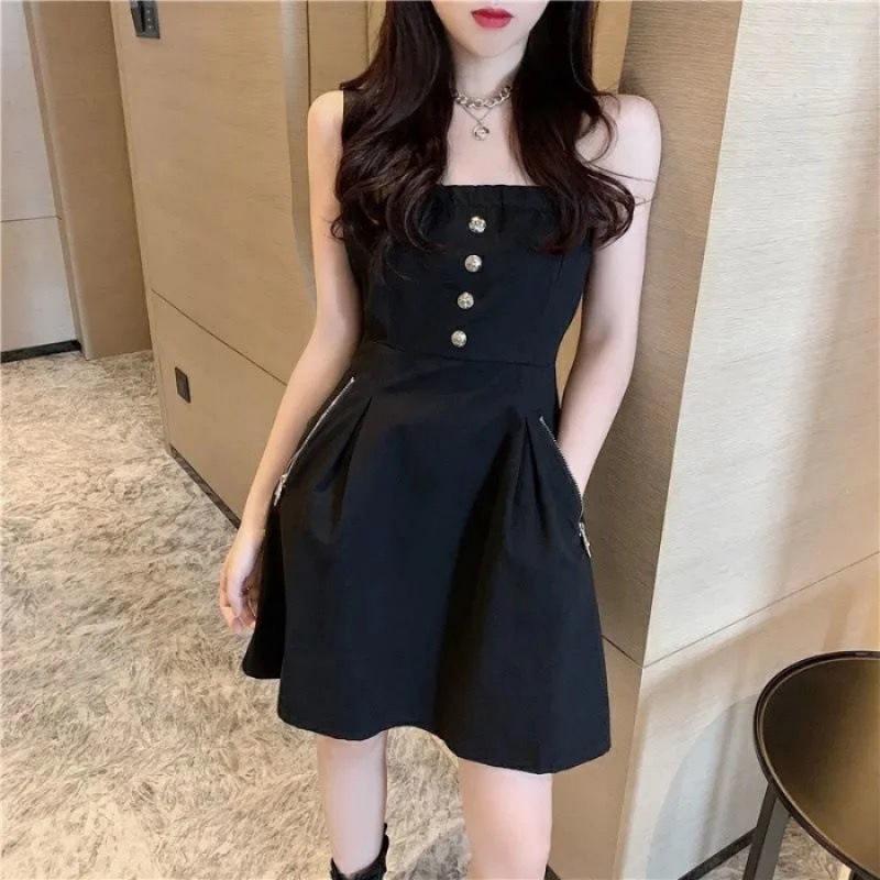 Summer new gentle wind can be salt and sweet one-word shoulder small man waist thin medium and long suspender dress 2XL
Summer new gentle wind can be salt and sweet one-word shoulder small man waist thin medium and long suspender dress 2XL