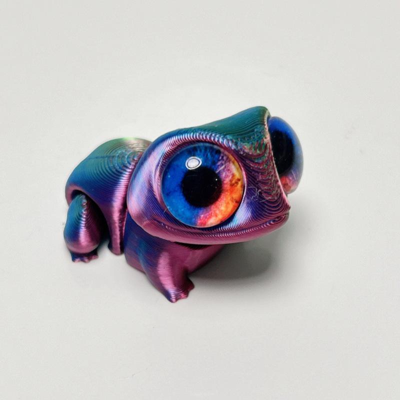 3D Printed Cute Big-Eyed Frog Figurine with Movable Eyes - Fun Mini Frog Toy Gift 4.3x2.8x2.7 cm, 8g
3D Printed Cute Big-Eyed Frog Figurine with Movable Eyes - Fun Mini Frog Toy Gift 4.3x2.8x2.7 cm, 8g