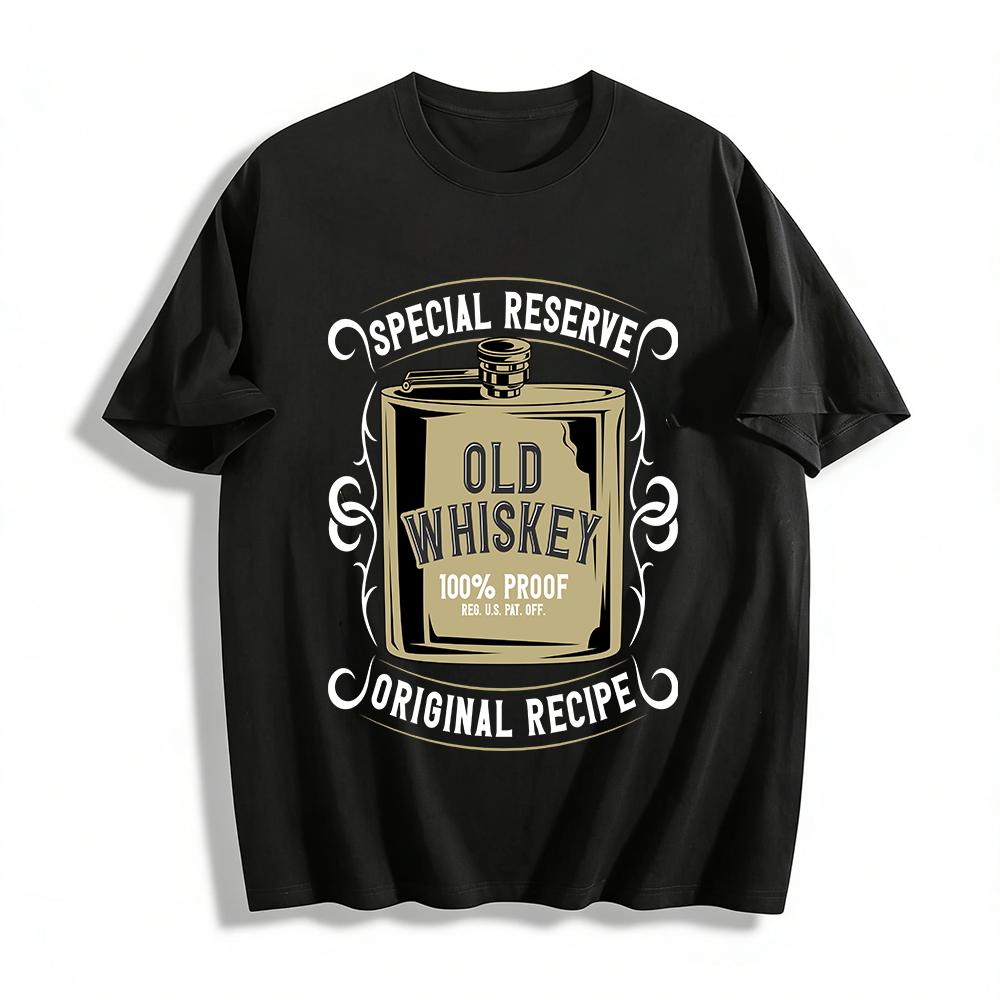 Vintage Old Whiskey Flask Print Casual Men s Trendy Top Pure cotton T-shirt XXS
Vintage Old Whiskey Flask Print Casual Men s Trendy Top Pure cotton T-shirt XXS