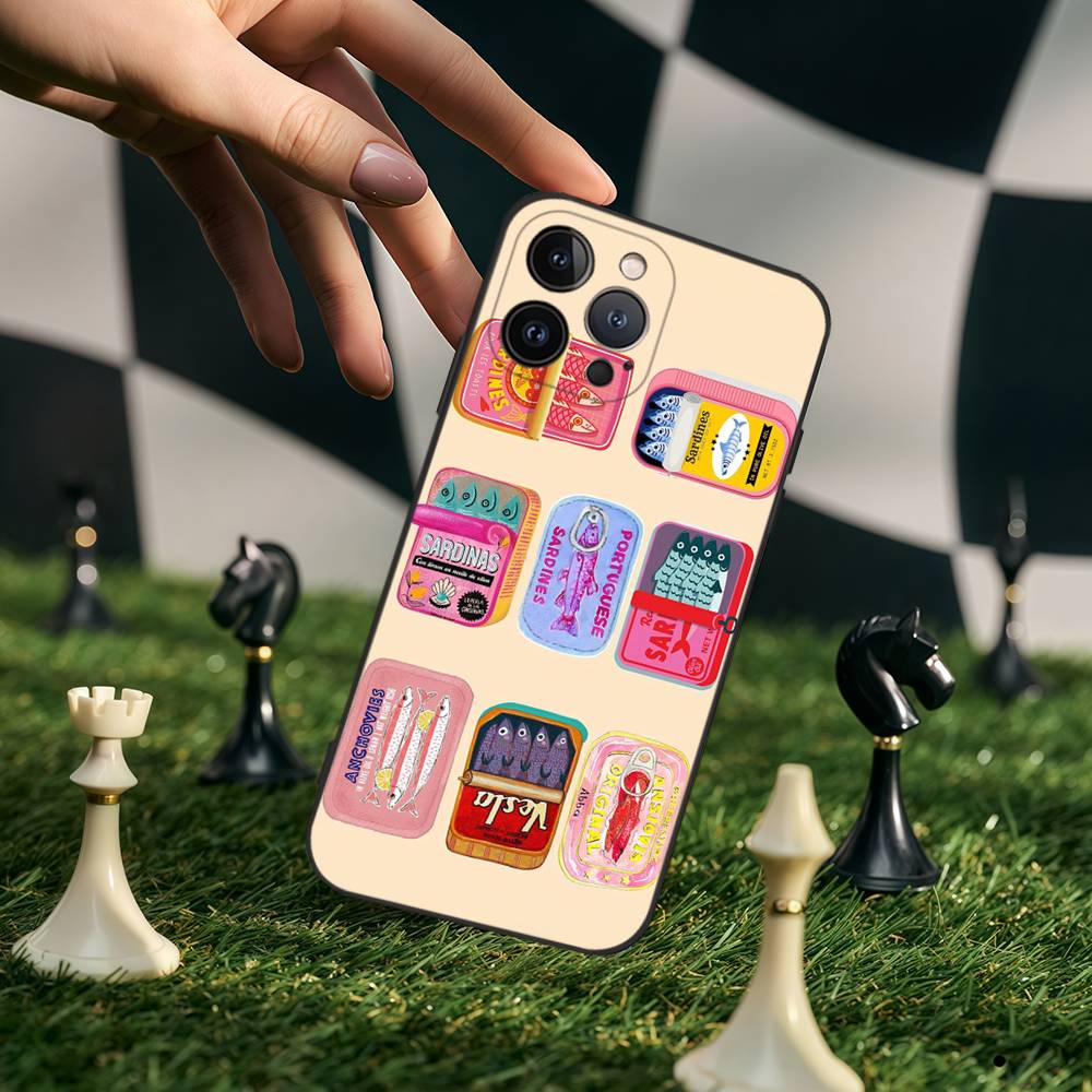 Sardinas Phone Case For IPhone 17,16,15,14,13,12,11,Pro,Max,Plus,Mini,Soft Silicone Black Case iPhone 17
Sardinas Phone Case For IPhone 17,16,15,14,13,12,11,Pro,Max,Plus,Mini,Soft Silicone Black Case iPhone 17