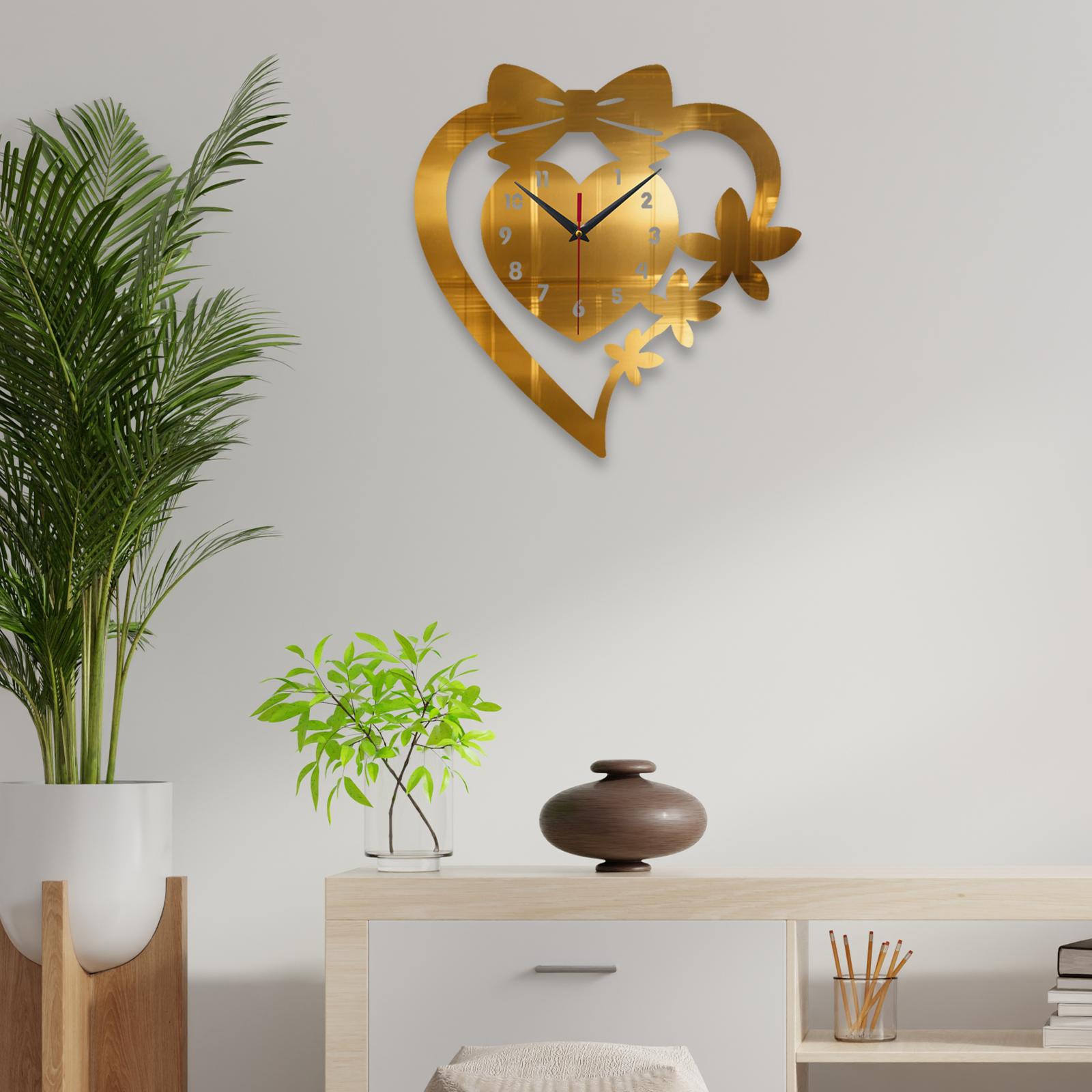 Love Heart Wall Clock Stylish Non Ticking Minimalist Modern Decorative Clock Quiet Acrylic for Dining Room Kitchen Living Room
Love Heart Wall Clock Stylish Non Ticking Minimalist Modern Decorative Clock Quiet Acrylic for Dining Room Kitchen Living Room