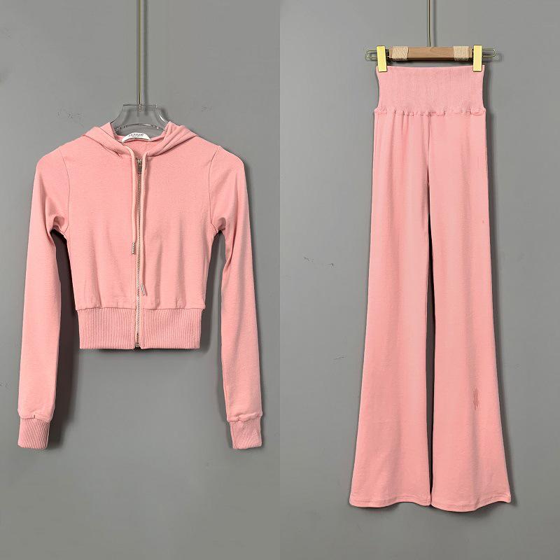 Korea Dongdaemun Women s Slimming Hooded Jacket and Flared Pants Set One Size
Korea Dongdaemun Women s Slimming Hooded Jacket and Flared Pants Set One Size