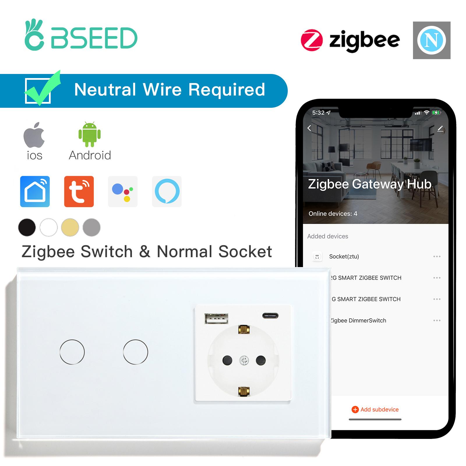 BSEED Zigbee 1/2/3Gang art настенный выключатель плюс розетка европейского стандарта с USB-разъемом Type-C Tuya Google Alexa Voice Wireles
BSEED Zigbee 1/2/3Gang art настенный выключатель плюс розетка европейского стандарта с USB-разъемом Type-C Tuya Google Alexa Voice Wireles