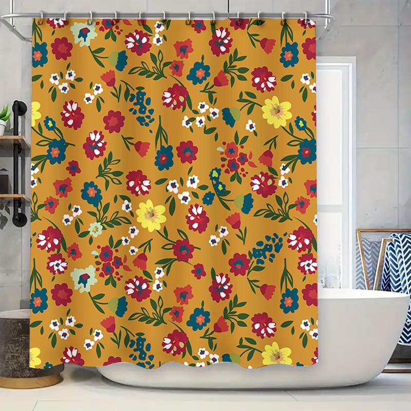 10-Piece Set Shower Curtain Hooks Made Of Stainless Steel For Flower-Patterned Waterproof Fabric Bathroom Decor Accessories In G W60H190(CM)-1 Pcs
10-Piece Set Shower Curtain Hooks Made Of Stainless Steel For Flower-Patterned Waterproof Fabric Bathroom Decor Accessories In G W60H190(CM)-1 Pcs