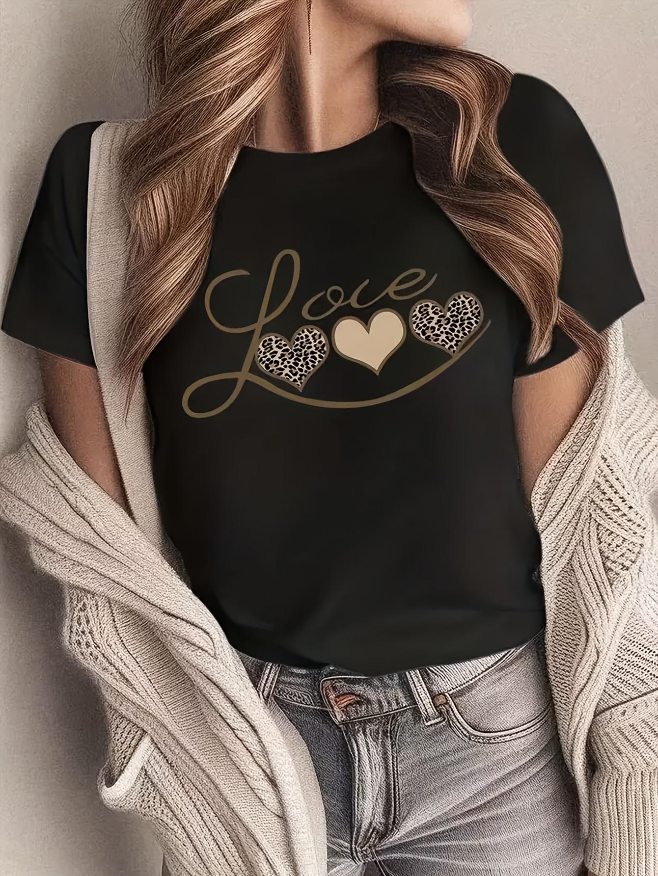 Popular Choice Women S Casual Round Neck T-Shirt Regular Fit Leopard Print Heart Design Suitable for Summer T-Shirt S разноцветный
Popular Choice Women S Casual Round Neck T-Shirt Regular Fit Leopard Print Heart Design Suitable for Summer T-Shirt S разноцветный