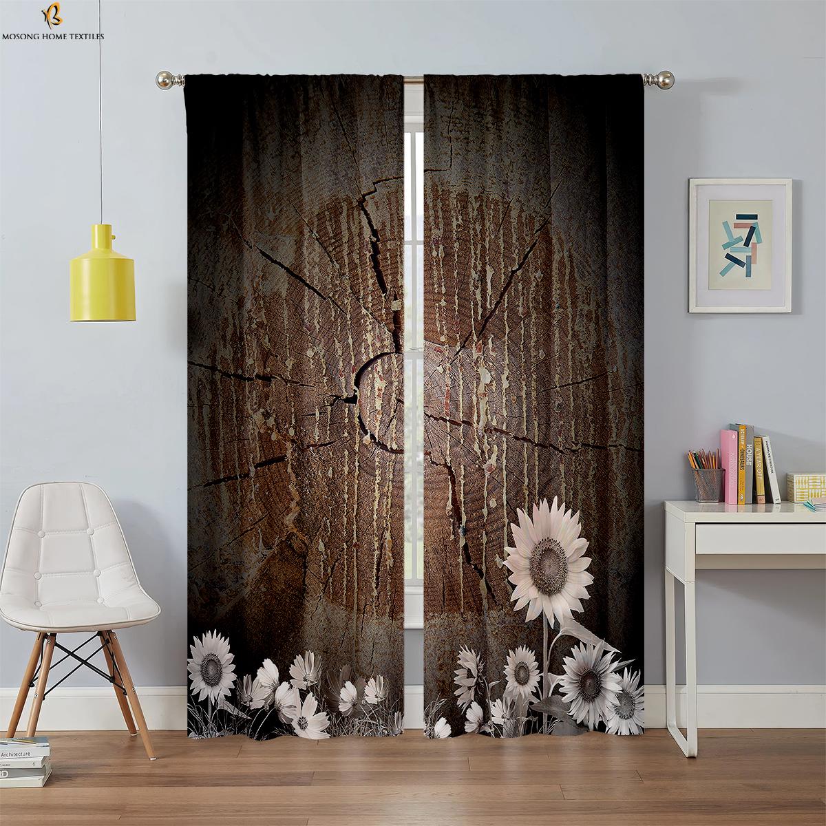 Set Of 2 Wooden Flower Stereo Printing Curtains Pastoral Style Bedroom Living Room Kitchen Window Decoration Curtain Polyester Ideal For Great W100*H130(CM)-Hooks&2PCS
Set Of 2 Wooden Flower Stereo Printing Curtains Pastoral Style Bedroom Living Room Kitchen Window Decoration Curtain Polyester Ideal For Great W100*H130(CM)-Hooks&2PCS