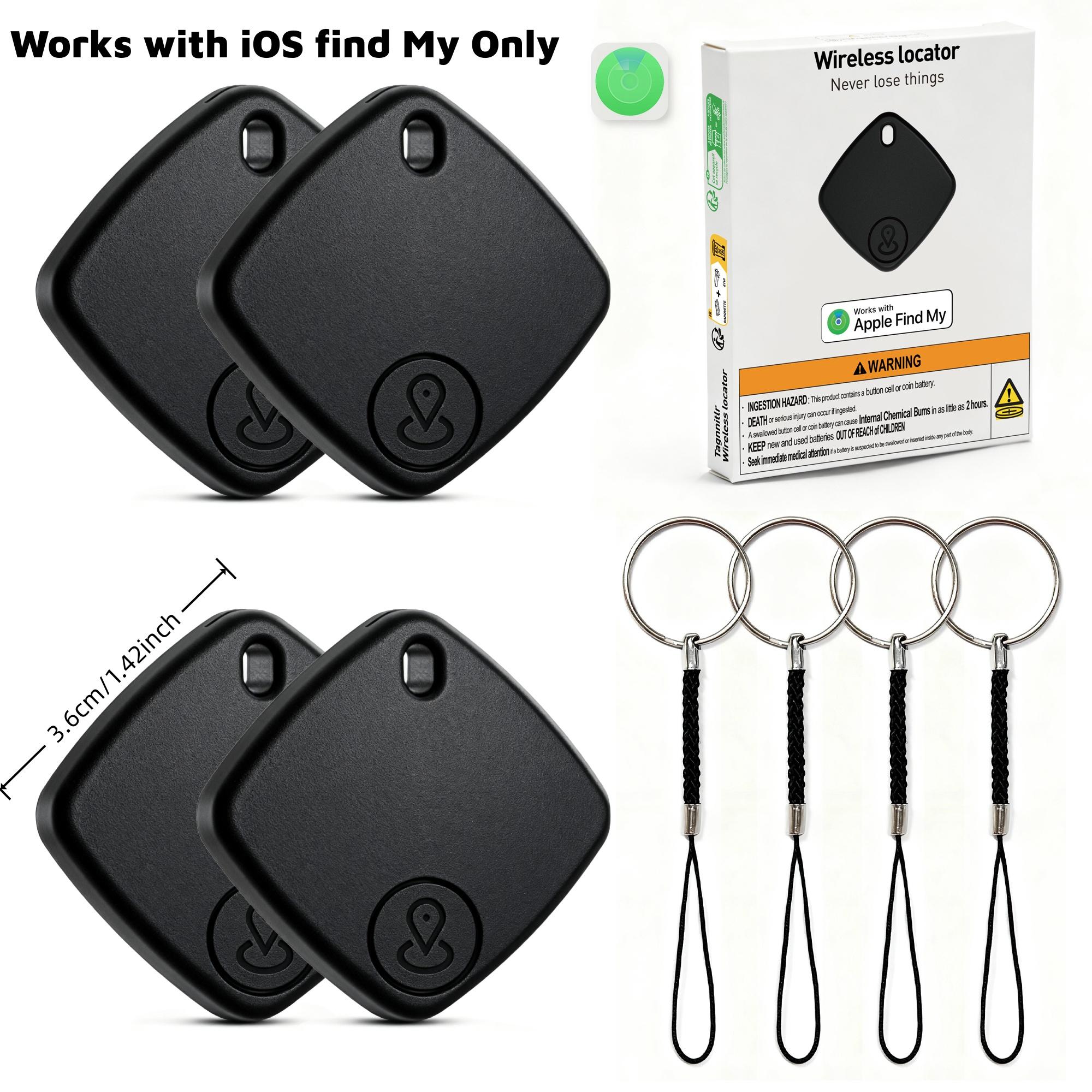 4 Pack Smart Air Tracker Tags Works With iOS Find My, Key Finder Item Locator for Keys, Wallet, Pets, Luggage Mini GPS чорний
4 Pack Smart Air Tracker Tags Works With iOS Find My, Key Finder Item Locator for Keys, Wallet, Pets, Luggage Mini GPS чорний