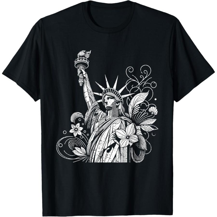 Statue of Liberty New York, floral geometrical lines vintage T-Shirt XXXXXL чорний
Statue of Liberty New York, floral geometrical lines vintage T-Shirt XXXXXL чорний