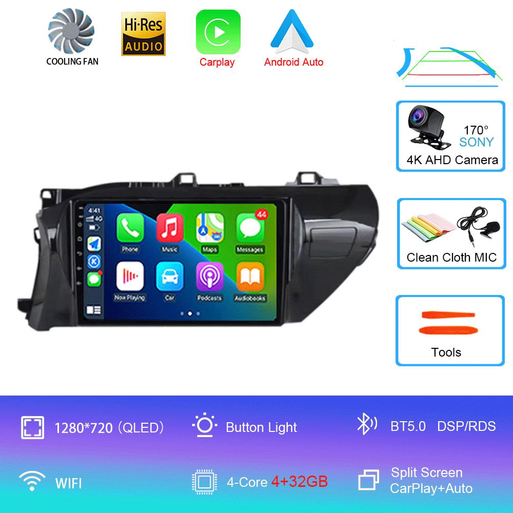 Автомобильный радиоприемник Android 14 Carplay Auto 2K экран мультимедийный проигрыватель для Toyota Hilux 2016 2017 2018 2din автомагнитола стерео головное устройство
Автомобильный радиоприемник Android 14 Carplay Auto 2K экран мультимедийный проигрыватель для Toyota Hilux 2016 2017 2018 2din автомагнитола стерео головное устройство