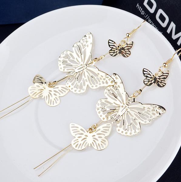 Best Selling New European And American Retro Fashion Multi-level Hollow Butterfly Long Tassel Earrings Ladies Ear Zircon золотой
Best Selling New European And American Retro Fashion Multi-level Hollow Butterfly Long Tassel Earrings Ladies Ear Zircon золотой