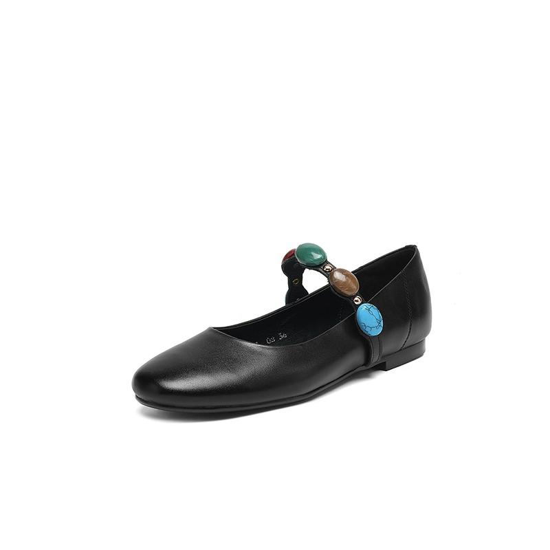 Fashion Women s new leather cowhide round toe gemstone belt buckle comfortable low heel Mary Jane shoes single shoe 220 чёрный
Fashion Women s new leather cowhide round toe gemstone belt buckle comfortable low heel Mary Jane shoes single shoe 220 чёрный
