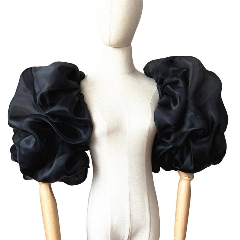 Elegant Lantern Sleeves Bridal Puff Arm Covers Breathable Nylon Arm Sleeves For Wedding And Formal Event Arm Decoration чорний
Elegant Lantern Sleeves Bridal Puff Arm Covers Breathable Nylon Arm Sleeves For Wedding And Formal Event Arm Decoration чорний