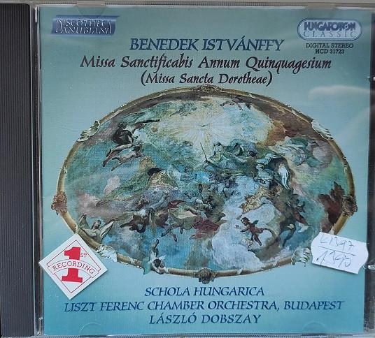 CD ISTVANFFY - Missa Sanctifaicabis HCD31723 Hungaroton Clas 1997 Hungary Classical Used
CD ISTVANFFY - Missa Sanctifaicabis HCD31723 Hungaroton Clas 1997 Hungary Classical Used