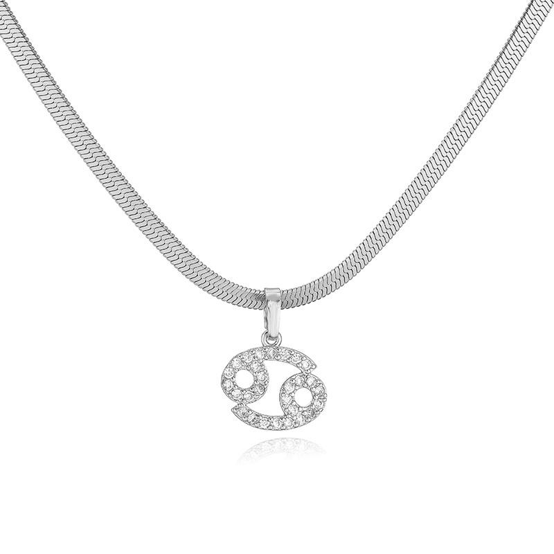 HECHENG 12 Star Nifty 10*8MM Neutral Constellation Pendant Necklace Small Shiny Lady Clavicle Necklace Brass Material
HECHENG 12 Star Nifty 10*8MM Neutral Constellation Pendant Necklace Small Shiny Lady Clavicle Necklace Brass Material