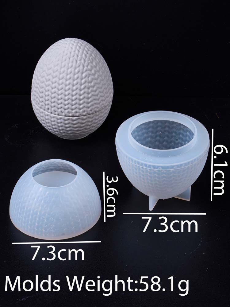 3D Knitting Yarn Egg Candle Jar Silicone Mold DIY Easter Ornaments Making Plaster Resin Storage Box Flowerpot Molds Craft Gifts
3D Knitting Yarn Egg Candle Jar Silicone Mold DIY Easter Ornaments Making Plaster Resin Storage Box Flowerpot Molds Craft Gifts
