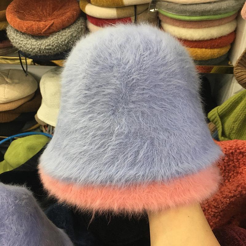 Fashion long rabbit hair fluffy bucket hat ladies autumn and winter warm literary bell bucket hat tide M(56-58cm) світло-синій колір
Fashion long rabbit hair fluffy bucket hat ladies autumn and winter warm literary bell bucket hat tide M(56-58cm) світло-синій колір
