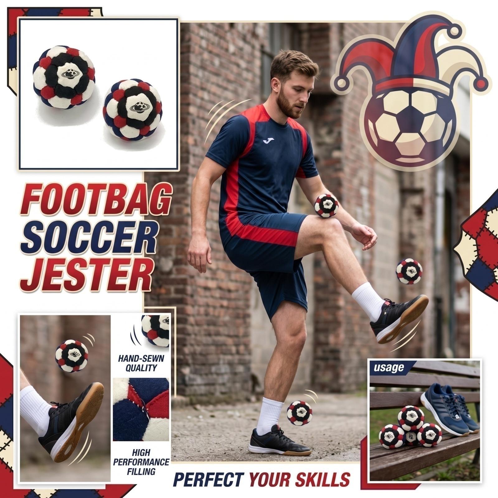 Traditional Footbag Hacky Sack Durable Stitched Panels Soft Fabric Outdoor Indoor Use for Foot Coordination and Balance Training One Size
Traditional Footbag Hacky Sack Durable Stitched Panels Soft Fabric Outdoor Indoor Use for Foot Coordination and Balance Training One Size