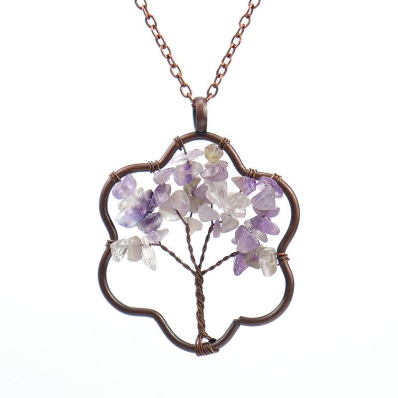 Vintage Winding Flower Tree Of Life Necklace Gravel Crystal Pendant N71 аметист
Vintage Winding Flower Tree Of Life Necklace Gravel Crystal Pendant N71 аметист