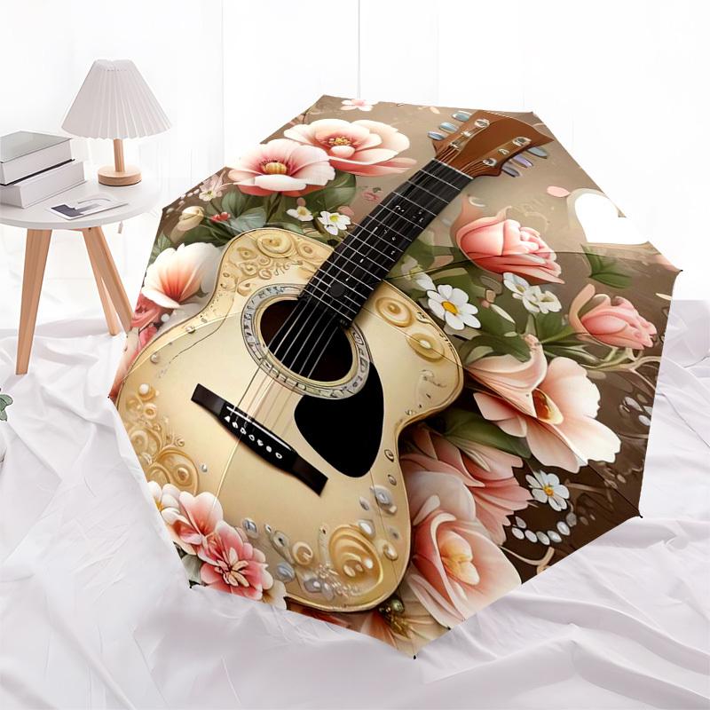 1pc Floral Guitar Artwork Umbrella with Plastic Handle,Suitable for All Seasons Home Travel Outdoor Umbrellaptys31077
1pc Floral Guitar Artwork Umbrella with Plastic Handle,Suitable for All Seasons Home Travel Outdoor Umbrellaptys31077