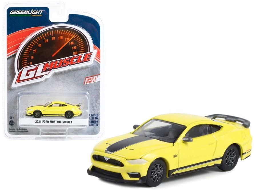 2021 Ford Mustang Mach 1 Yellow Greenlight Scale Diecast Car - 13320F/48-1/64 жовтий 
2021 Ford Mustang Mach 1 Yellow Greenlight Scale Diecast Car - 13320F/48-1/64 жовтий