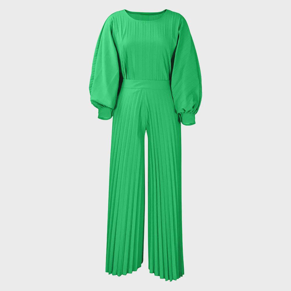 Женский летний свободный крой из двух частей в европейском и американском стиле: Повседневная рубашка и широкие брюки. 2XL зелёный
Женский летний свободный крой из двух частей в европейском и американском стиле: Повседневная рубашка и широкие брюки. 2XL зелёный