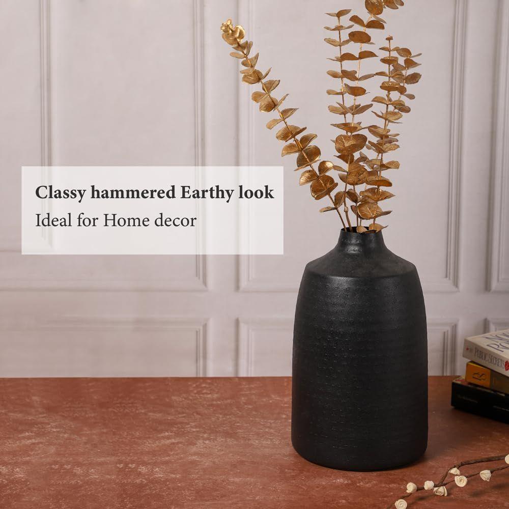 Metal Round Vase For Living Room Black Vase For Dried/Artificial Flowers,Vintage Decor For Living Room,Metal Flower Vase For Bedroom Dining Table
Metal Round Vase For Living Room Black Vase For Dried/Artificial Flowers,Vintage Decor For Living Room,Metal Flower Vase For Bedroom Dining Table