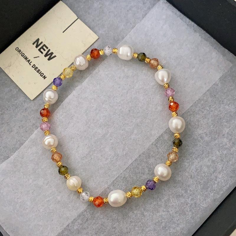 Браслет из натурального жемчуга и гравийного агата, женские аксессуары из натурального камня разных цветов, корейская версия, простые и универсальные украшения из бисера
Браслет из натурального жемчуга и гравийного агата, женские аксессуары из натурального камня разных цветов, корейская версия, простые и универсальные украшения из бисера