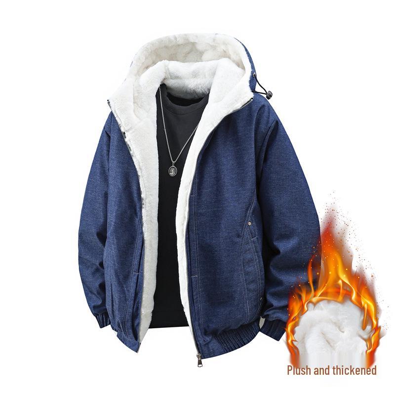 Men s and Women s Trendy Winter Hooded Denim Jacket with Fleece Lining, Warm Cotton Outerwear for Cold Protection. 2XL джинсовий синього кольору
Men s and Women s Trendy Winter Hooded Denim Jacket with Fleece Lining, Warm Cotton Outerwear for Cold Protection. 2XL джинсовий синього кольору