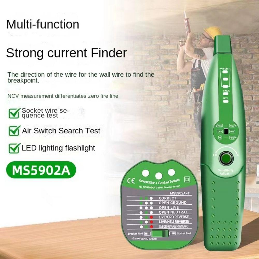110V-220V Dark Line Breakpoint Line Finder MS5902A Circuit Tester Portable Socket Tester Factory UK Plug
110V-220V Dark Line Breakpoint Line Finder MS5902A Circuit Tester Portable Socket Tester Factory UK Plug