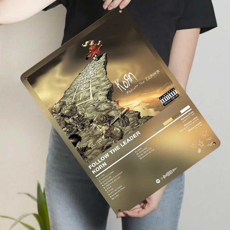Korn Follow the Leader Album Cover Metal Tin Sign Vintage Music Decor for Home Bar Wall Art 20x30cm(7.8x11.8inch)
Korn Follow the Leader Album Cover Metal Tin Sign Vintage Music Decor for Home Bar Wall Art 20x30cm(7.8x11.8inch)