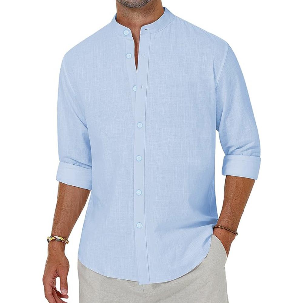 Men s Cotton Linen Shirts C Button Down Shirt Henley Collar Beach Shirts Hawaiian Vacation Casual Tops Men XXXL небо синє кольору
Men s Cotton Linen Shirts C Button Down Shirt Henley Collar Beach Shirts Hawaiian Vacation Casual Tops Men XXXL небо синє кольору