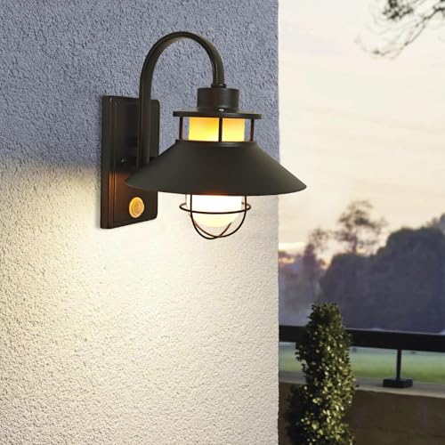 KAWELL Entryway Light with Motion Sensor, Simple Design, Industrial Style, Frosted Cream Glass Shade, Antique Style, Wall Mount, Weatherproof, Bulb Ba
KAWELL Entryway Light with Motion Sensor, Simple Design, Industrial Style, Frosted Cream Glass Shade, Antique Style, Wall Mount, Weatherproof, Bulb Ba