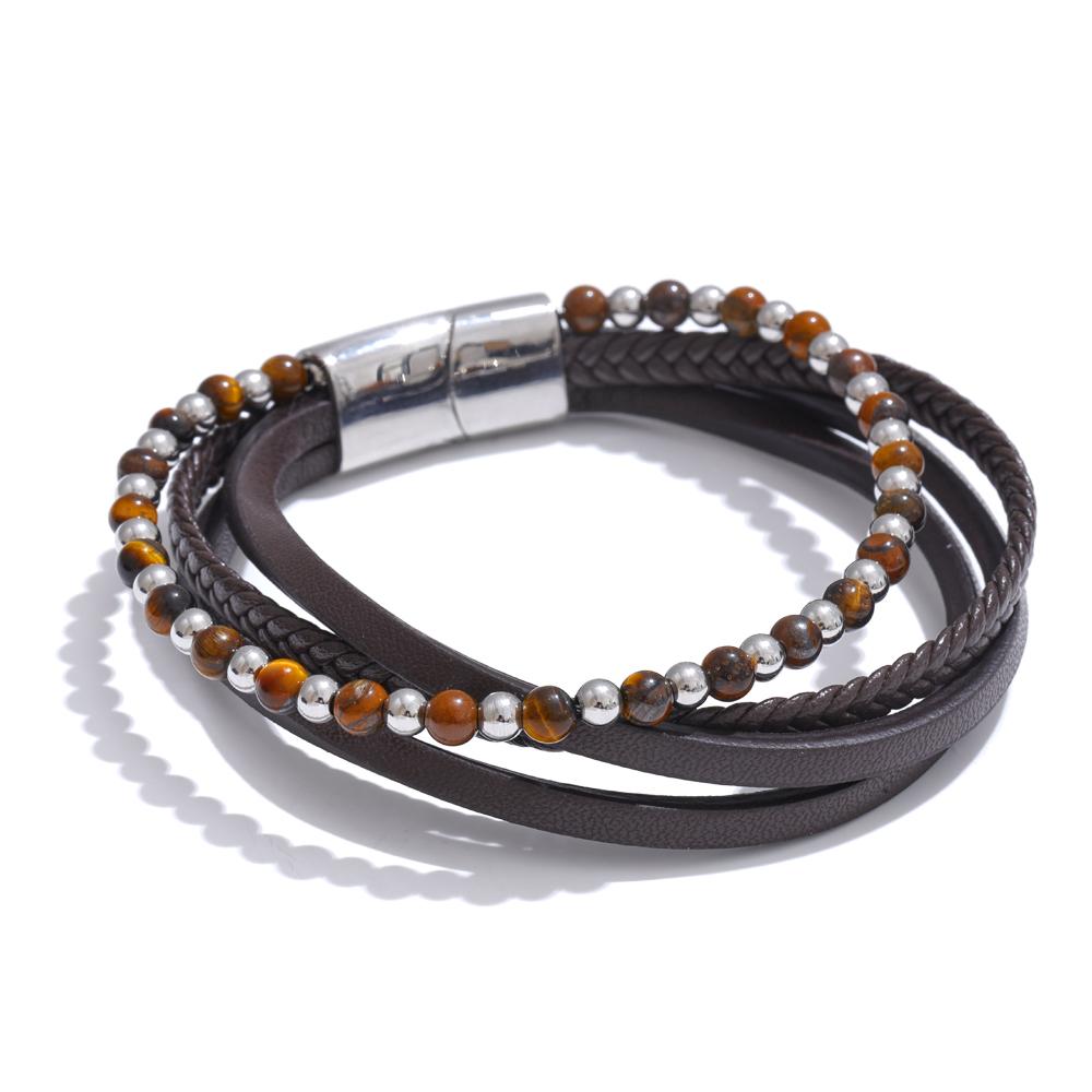 Yhpup 22cm Natural Stone Fiber Leather Braided Beads Layered Bracelet Bangle Stainless Steel Tarnish Resistant Handmade Jewelry
Yhpup 22cm Natural Stone Fiber Leather Braided Beads Layered Bracelet Bangle Stainless Steel Tarnish Resistant Handmade Jewelry