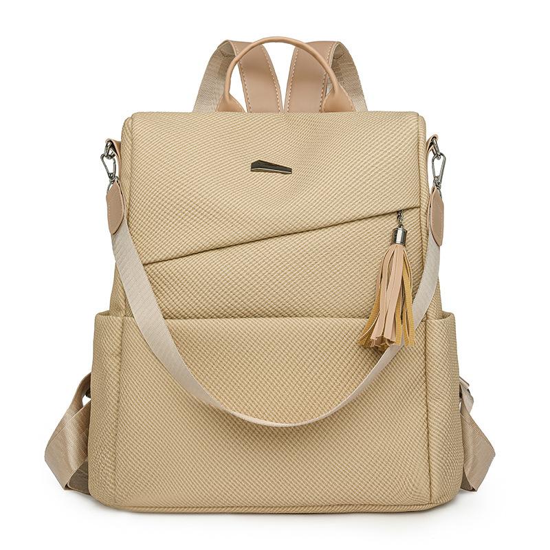 Solid Color Backpack Women s Travel Backpack Dual-purpose Large Capacity Shoulder Bag хакі
Solid Color Backpack Women s Travel Backpack Dual-purpose Large Capacity Shoulder Bag хакі
