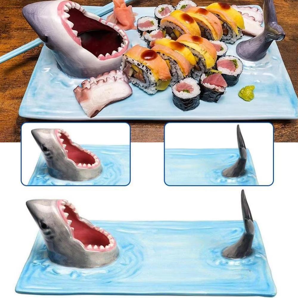Independent Sauce Area Sushi Serving Plate Japanese Style Dumpling Plate Funny Food Platter Meal синій
Independent Sauce Area Sushi Serving Plate Japanese Style Dumpling Plate Funny Food Platter Meal синій