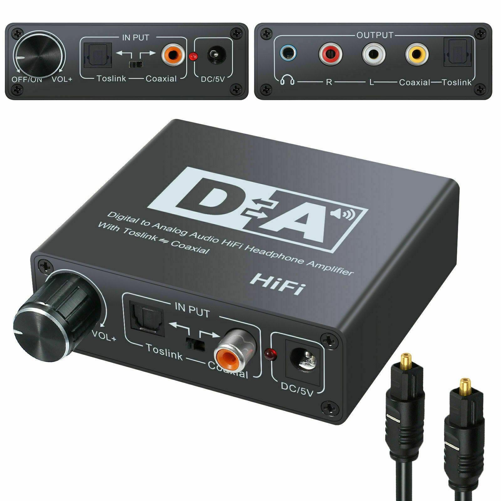 192KHz Digital Optical Coaxial Toslink to Analog RCA L/R 3.5mm Audio Converter As Shown A
192KHz Digital Optical Coaxial Toslink to Analog RCA L/R 3.5mm Audio Converter As Shown A