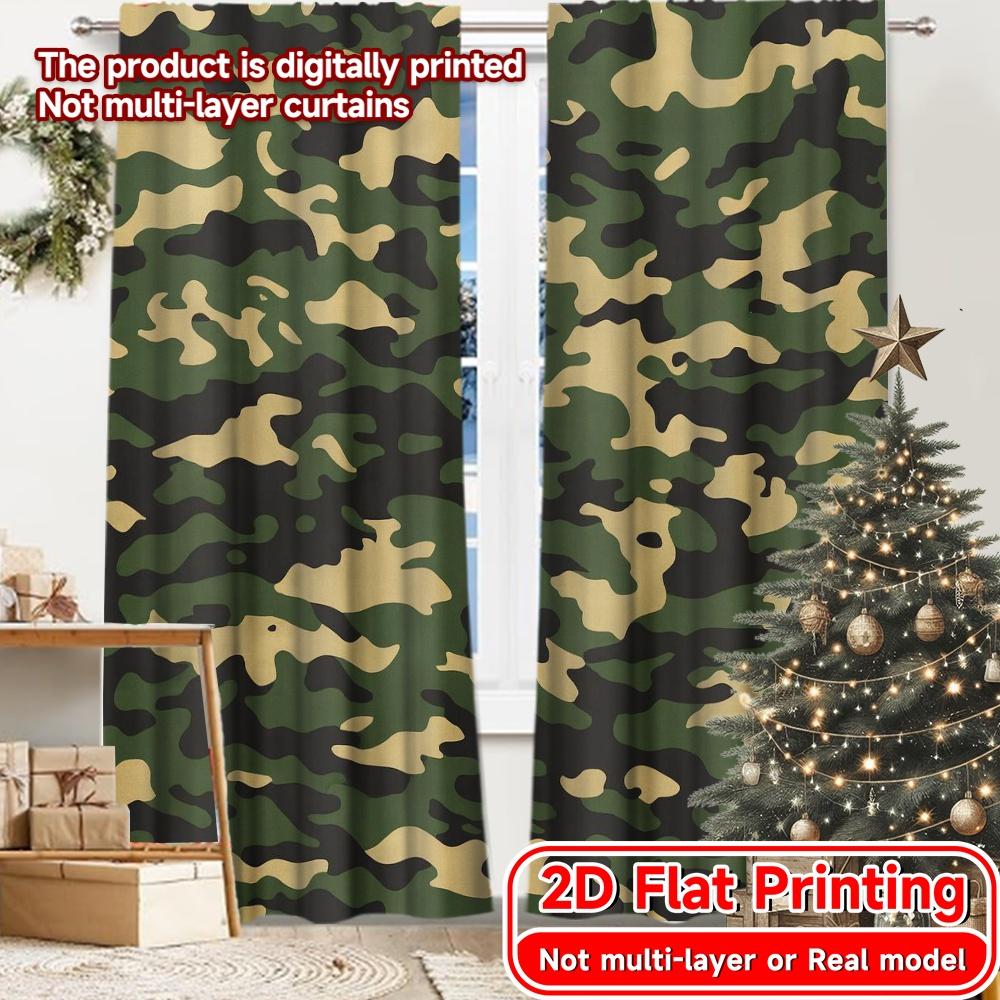 Flat Printing Camo Celebration Print Chic Curtains Polyester Versatile All Perfect Bedroom Various Living Set Of 2 Made Decor W100*H70(CM)-Hooks&1PCS
Flat Printing Camo Celebration Print Chic Curtains Polyester Versatile All Perfect Bedroom Various Living Set Of 2 Made Decor W100*H70(CM)-Hooks&1PCS