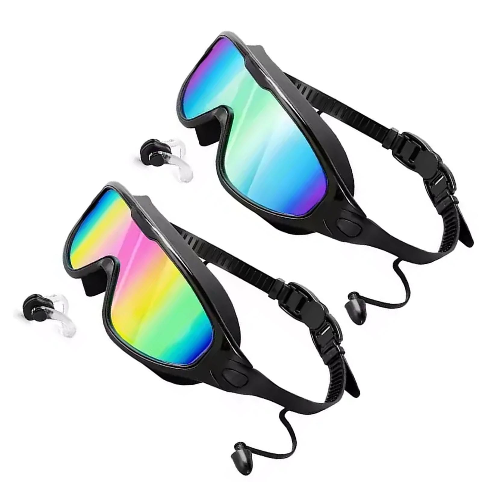 Swimming Goggles with Earplugs, Anti Fog Proof Swim Goggles 180 Wide View for Professional Training and Water Sports
Swimming Goggles with Earplugs, Anti Fog Proof Swim Goggles 180 Wide View for Professional Training and Water Sports
