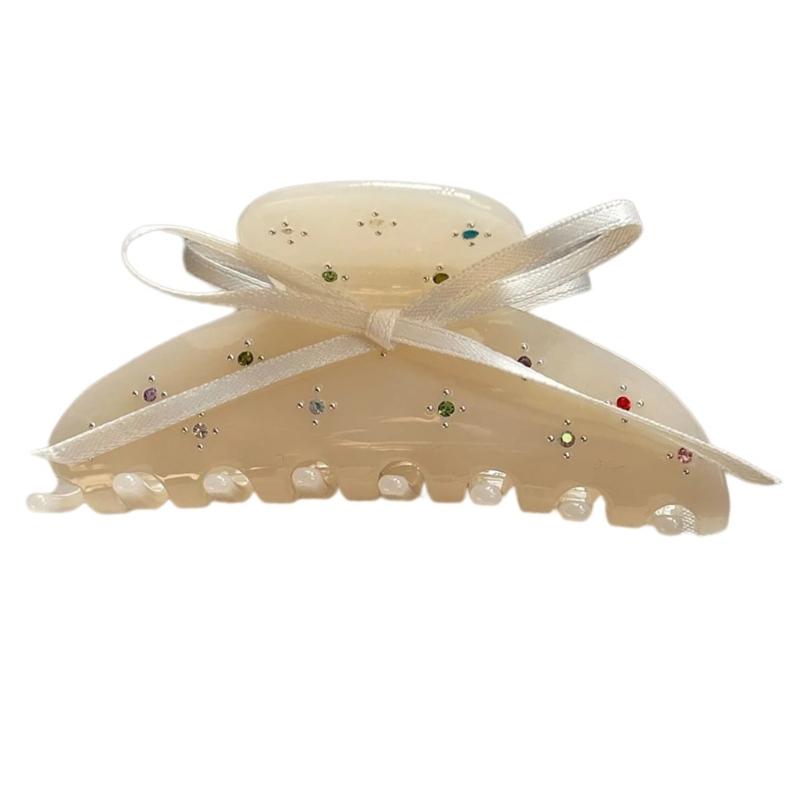 Soft and Comfortable Ribbon Hair Clip with Ribbon Elegant Hair Claw Clip Cute Hairpin Suitable for Various Hairstyles
Soft and Comfortable Ribbon Hair Clip with Ribbon Elegant Hair Claw Clip Cute Hairpin Suitable for Various Hairstyles