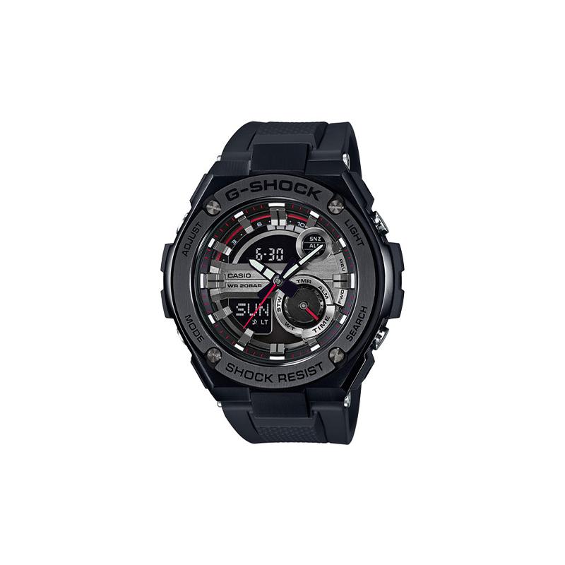 Casio G-STEEL Series-Disc dual display, layered protective structure, quartz movement, resin strap, Japanese and Korean watch, men s GST-210B-1A чёрный
Casio G-STEEL Series-Disc dual display, layered protective structure, quartz movement, resin strap, Japanese and Korean watch, men s GST-210B-1A чёрный