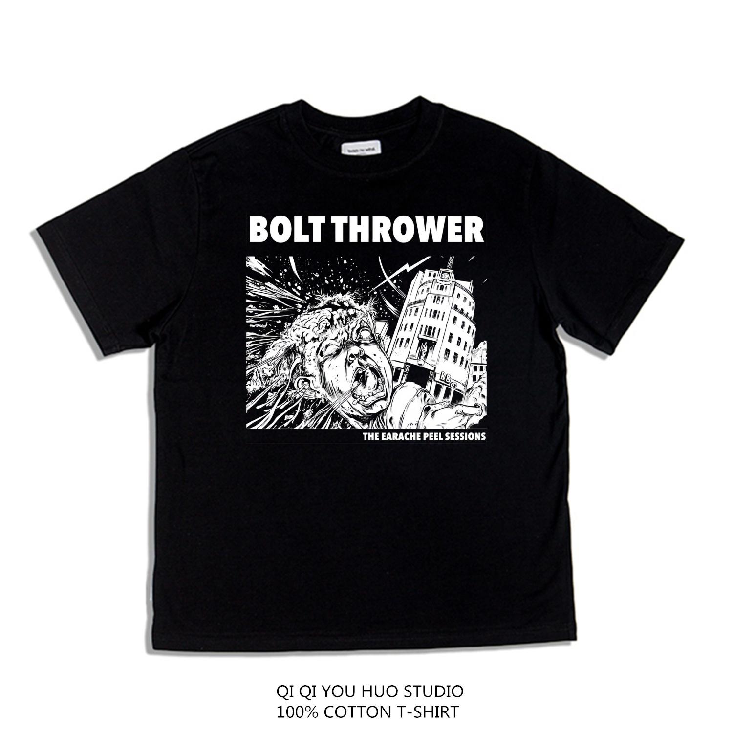 Metal Rock Bolt Thrower Band Print Loose Tshirt Short Sleeves S
Metal Rock Bolt Thrower Band Print Loose Tshirt Short Sleeves S