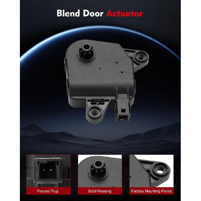 Air Door Actuator A/C HAVC Heater Blend Door Actuator Fit for 2001-2002 for Chrysler for Grand Voyager,2004-2008 for Pacifica,2001-2007 for Town &
Air Door Actuator A/C HAVC Heater Blend Door Actuator Fit for 2001-2002 for Chrysler for Grand Voyager,2004-2008 for Pacifica,2001-2007 for Town &