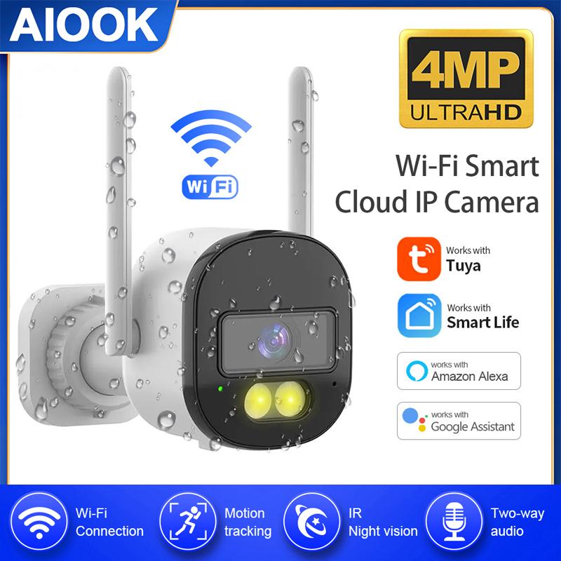 AIOOK TUYA уличная водонепроницаемая камера безопасности HD 4MP 5G WIFI IP CCTV двусторонний домофон Onvif обнаружение движения с IP-камерой Alexa Google
AIOOK TUYA уличная водонепроницаемая камера безопасности HD 4MP 5G WIFI IP CCTV двусторонний домофон Onvif обнаружение движения с IP-камерой Alexa Google