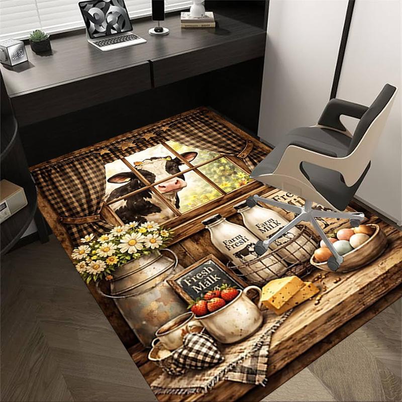 1PC Farm Fresh Milk Non-Slip Floor Carpet Compatible for Office&Living Room&Bedroom&Dining room - Flat - Weave Machine-S0375 60cm by 90cm
1PC Farm Fresh Milk Non-Slip Floor Carpet Compatible for Office&Living Room&Bedroom&Dining room - Flat - Weave Machine-S0375 60cm by 90cm