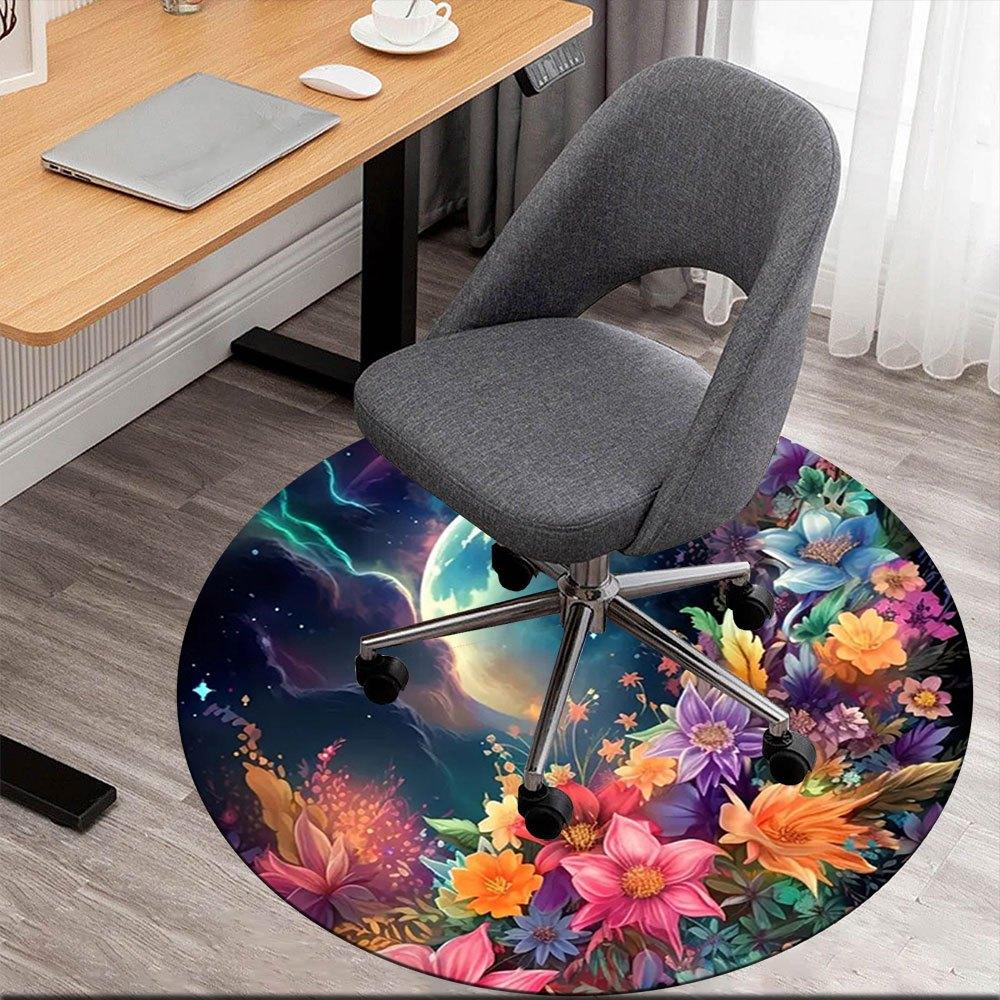 Fantasy Floral Night Sky Circular Wall ArtRound Non-Slip chair mat chair carpet for office Rugs for Office Decor Gift For Valentine s Day Mother s Day 80cm by 80cm
Fantasy Floral Night Sky Circular Wall ArtRound Non-Slip chair mat chair carpet for office Rugs for Office Decor Gift For Valentine s Day Mother s Day 80cm by 80cm