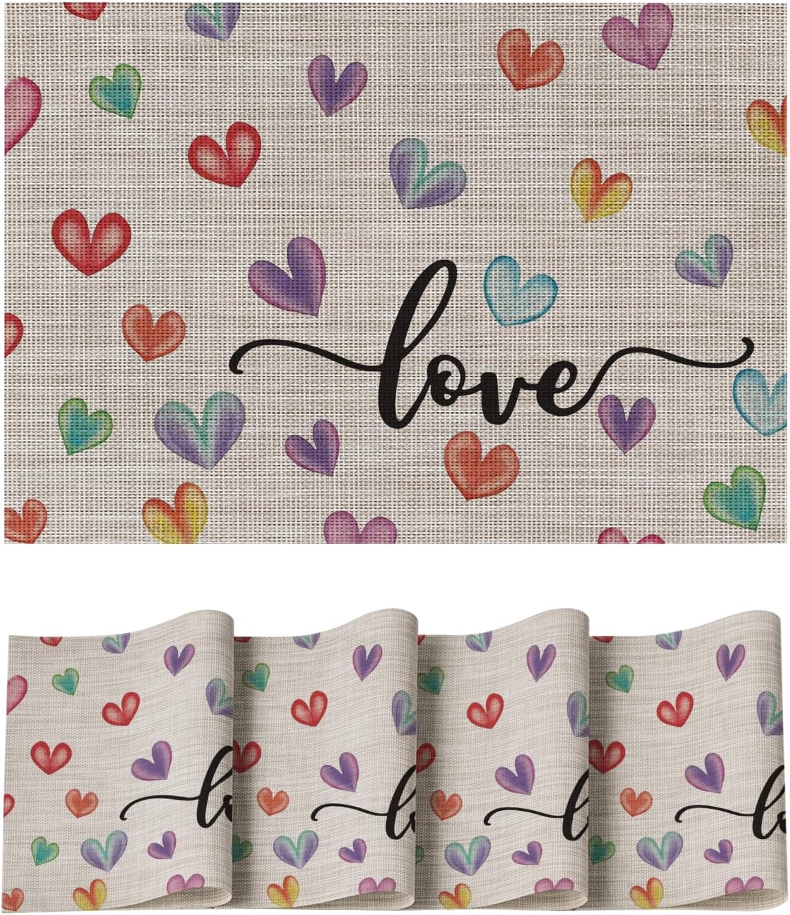 Colorful Hearts Vinyl Valentines Placemats Set of 4, 12x18 Inch Mother s Day Washable Heat Resistant Plastic Place Mats for Party Dining Table Decor 4pcs-12x18
Colorful Hearts Vinyl Valentines Placemats Set of 4, 12x18 Inch Mother s Day Washable Heat Resistant Plastic Place Mats for Party Dining Table Decor 4pcs-12x18
