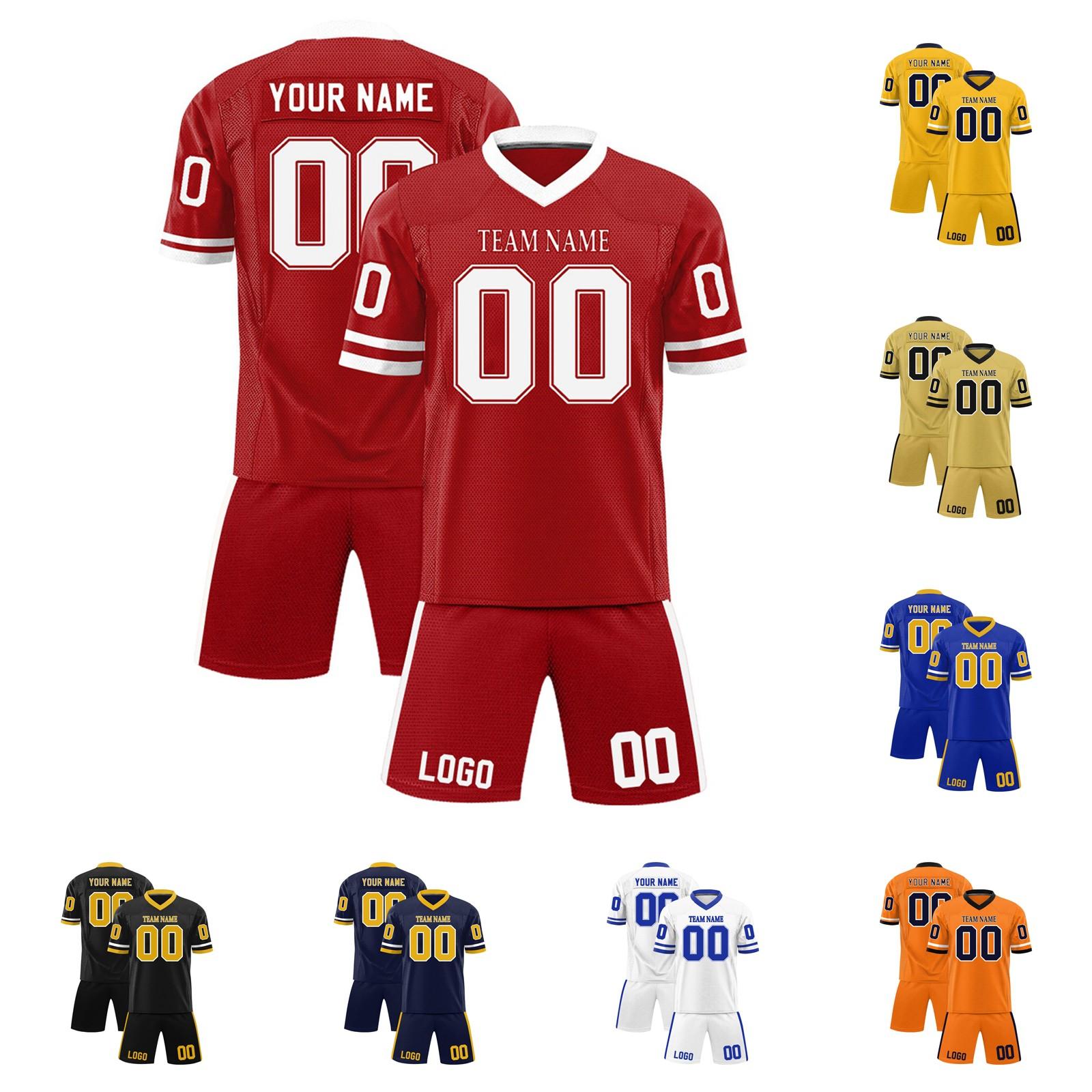 Custom Football Jerseys Personalized Printed Team Name & Number Sports Uniform For Men Women Youth S
Custom Football Jerseys Personalized Printed Team Name & Number Sports Uniform For Men Women Youth S