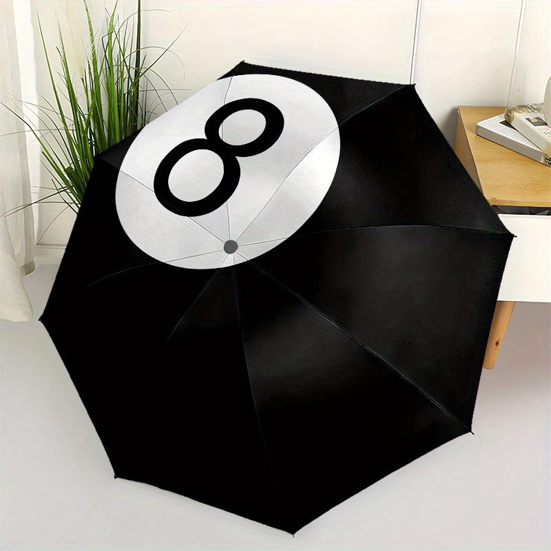 Billiard Eight Ball themed Eight rib Automatic Folding Umbrella Is Suitable for Both Men and Women, Making It A Perfect Christmas and Valent
Billiard Eight Ball themed Eight rib Automatic Folding Umbrella Is Suitable for Both Men and Women, Making It A Perfect Christmas and Valent