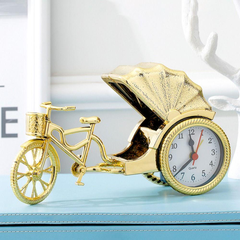 Antique Bedside Clock Nostalgic Child Alarm Clock Classical Rickshaw Alarm Clock Kids Copper-style 1
Antique Bedside Clock Nostalgic Child Alarm Clock Classical Rickshaw Alarm Clock Kids Copper-style 1